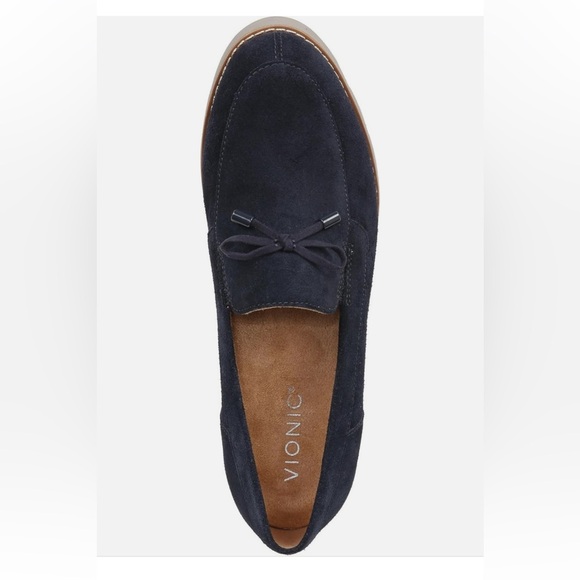 NEW Vionic Women’s Navy Blue Finley Suede Tassle Loafer 9.5 Shoes Slip On - Picture 3 of 13